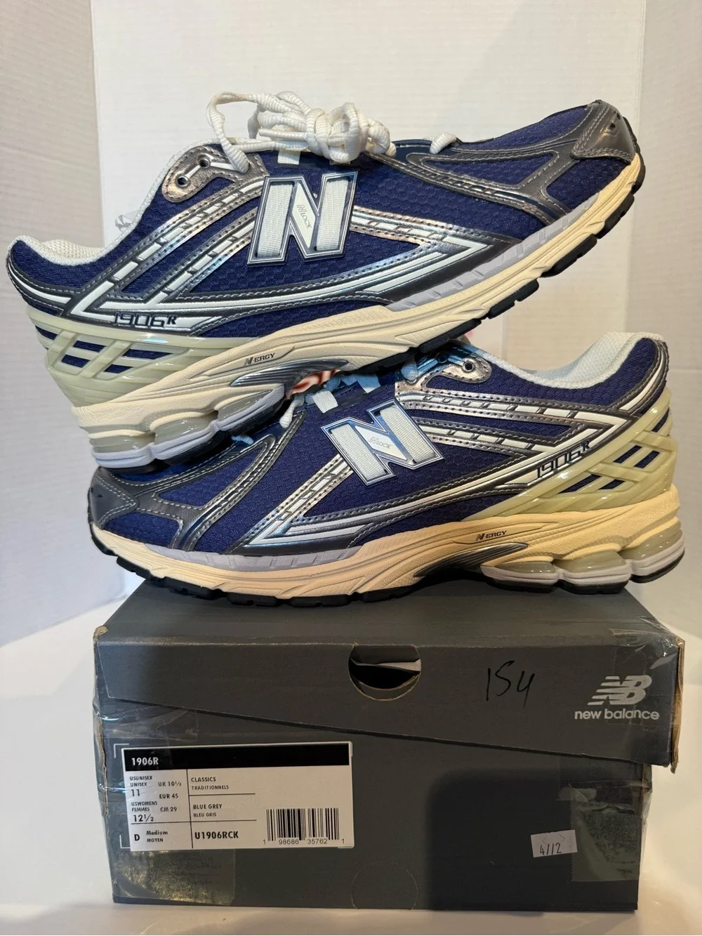 New Balance 1906R Navy and White Men’s Athletic Sneakers